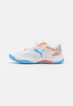 Puma Solarcourt Rct - Padel Shoes - White/Black/Team Light Blue