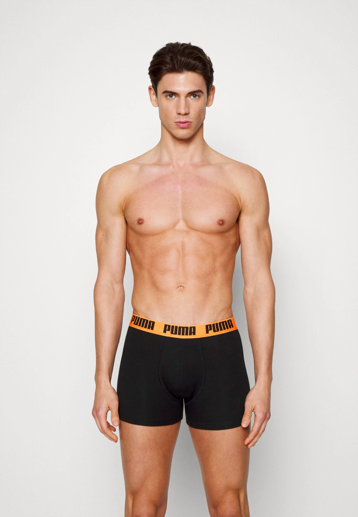 Puma Basic 2 Pack - Pants - Mid Grey/Ultra Orange 5 Puma Basic 2 Pack - Pants - Mid Grey/Ultra Orange - Image 3