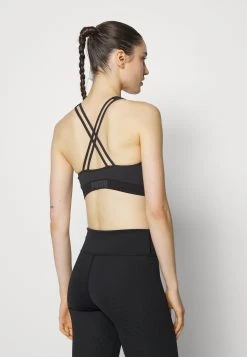 Puma Low Impact Long Line Seamless Bra - Light Support Sports Bra - Black -Fashion clothing f670a133726b4971a7e4e4f5e74881fc