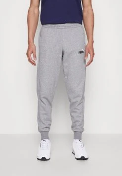 Puma Logo Pants - Tracksuit Bottoms - Medium Gray Heather