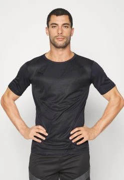 Puma Individual Rise Graphic- Sports T-Shirt - Asphalt/Black -Fashion clothing f7b44b25952248ad96f554a00253fd38