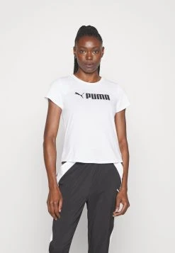 Puma Logo Ultrabreathe Tee - Sports T-Shirt - White -Fashion clothing f93e83a82d8f423aa4f7afa616c8449e