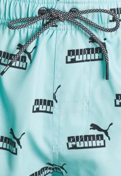 Puma Swim Men Logo - Swimming Shorts - Blue/ Black -Fashion clothing fc60d35a808142568e1d6cb3c0478621