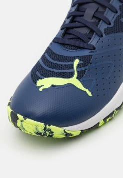 Puma Solarattack- Padel Shoes - Navy/Fast Yellow/White -Fashion clothing fcdb88846785401b97fbd209f67361e4