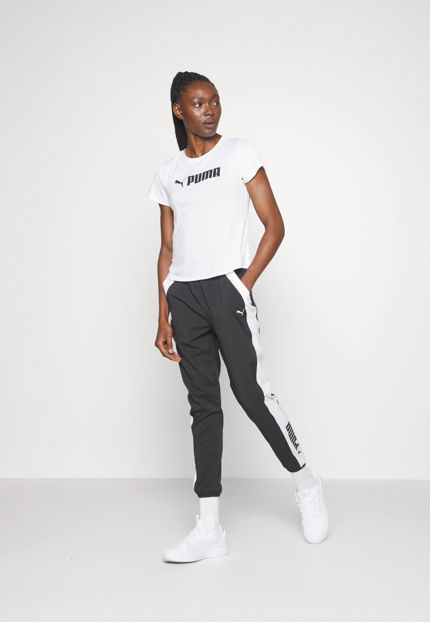 Puma Fit Jogger - Tracksuit Bottoms - Black/White 7 Puma Fit Jogger - Tracksuit Bottoms - Black/White - Image 5