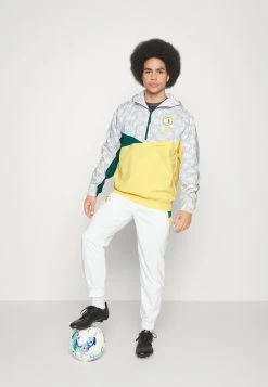 Puma Senegal Fsf Graphic Woven Hoody - Windbreaker - White/Mustard Seed -Fashion clothing fe48aadcdc6c4305a0828a36cfdf88cc