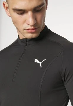 Puma Train Slim Zip- Long Sleeved Top - Black -Fashion clothing fe83af38b4aa4d50bb07f0ed22df5140