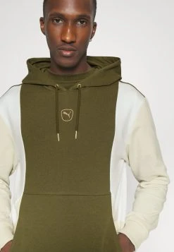 Puma King Hoody - Hoodie - Olive Drab/Alpine Snow -Fashion clothing ffb136b1835e45e0b009048e5e49a76d